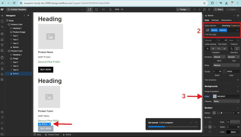 Creating Subclass in Webflow